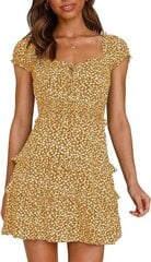 Женское мини-платье YBENLOVER с цветочным узором цена и информация | Платья | pigu.lt