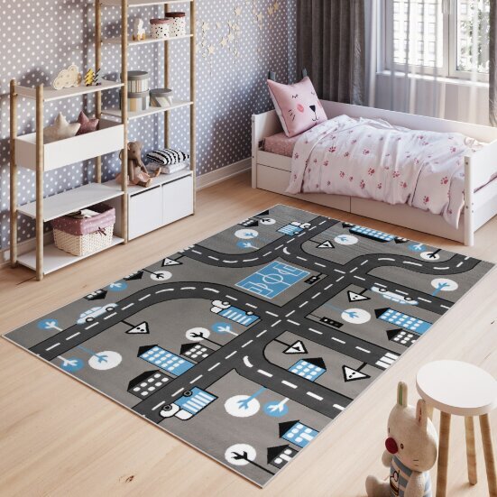 Vaikiškas kilimas Vroom 180x250 cm kaina ir informacija | Kilimai | pigu.lt