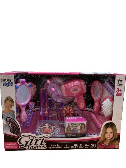 Grožio rinkinys su funkciniu plaukų džiovintuvu vaikams kaina ir informacija | Žaislai mergaitėms | pigu.lt