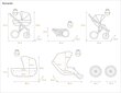 Universalus vežimėlis Romantic Kunert 3in1 Anthracite kaina ir informacija | Vežimėliai | pigu.lt