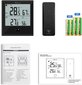 Termometras ir higrometras su dideliu LCD ekranu Doqaus HM2 цена и информация | Meteorologinės stotelės, termometrai | pigu.lt