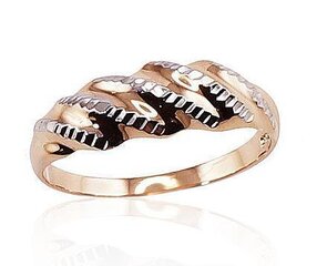 Auksinis žiedas moterims su rodžiu kaina ir informacija | Žiedai | pigu.lt