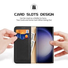 Dux Ducis Hivo case with flap and RFID blocking for Samsung S24 Galaxy Ultra - black цена и информация | Чехлы для телефонов | pigu.lt