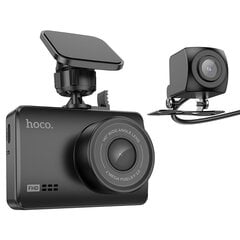 Автомобильный видеорегистратор Hoco DV3 Dual Channel Driving Recorder With Display цена и информация | Видеорегистраторы | pigu.lt