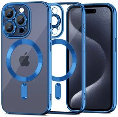 Чехол Tech-Protect MagShine MagSafe Apple iPhone 15 Pro, темно-синий цена и информация | Чехлы для телефонов | pigu.lt