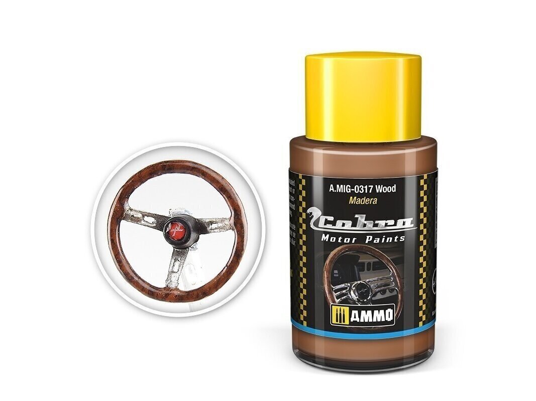 Dažai Ammo Mig Cobra Motor Wood, 30 ml kaina ir informacija | Piešimo, tapybos, lipdymo reikmenys | pigu.lt