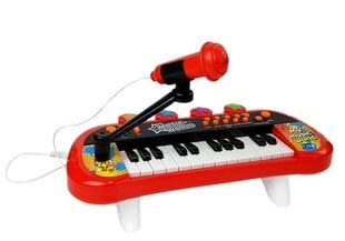 Детское пианино 24 клавиши с USB-микрофоном, красное цена и информация | Развивающие игрушки | pigu.lt