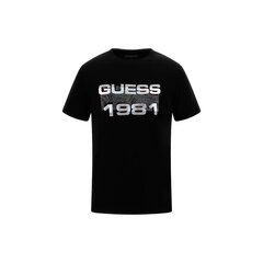 Guess marškinėliai vyrams 84230, juodi цена и информация | Футболка мужская | pigu.lt