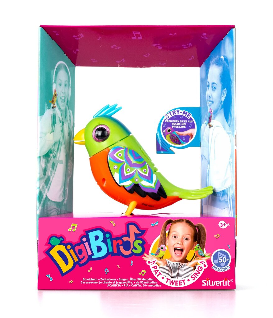 Interaktyvus paukštis Silverlit Digibirds kaina ir informacija | Žaislai mergaitėms | pigu.lt