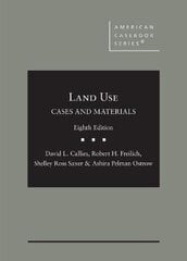 Cases and Materials on Land Use 8th Revised edition kaina ir informacija | Ekonomikos knygos | pigu.lt