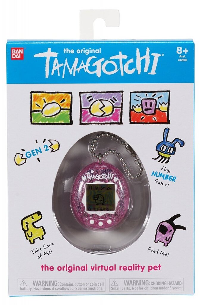 Virtualus augintinis Tamagotchi Pink Glitter kaina ir informacija | Žaislai mergaitėms | pigu.lt