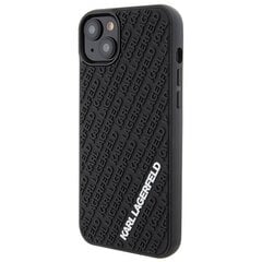 Karl Lagerfeld KLHCP15M3DMKRLK iPhone 15 Plus 6.7" czarny|black hardcase 3D Rubber Multi Logo цена и информация | Чехлы для телефонов | pigu.lt