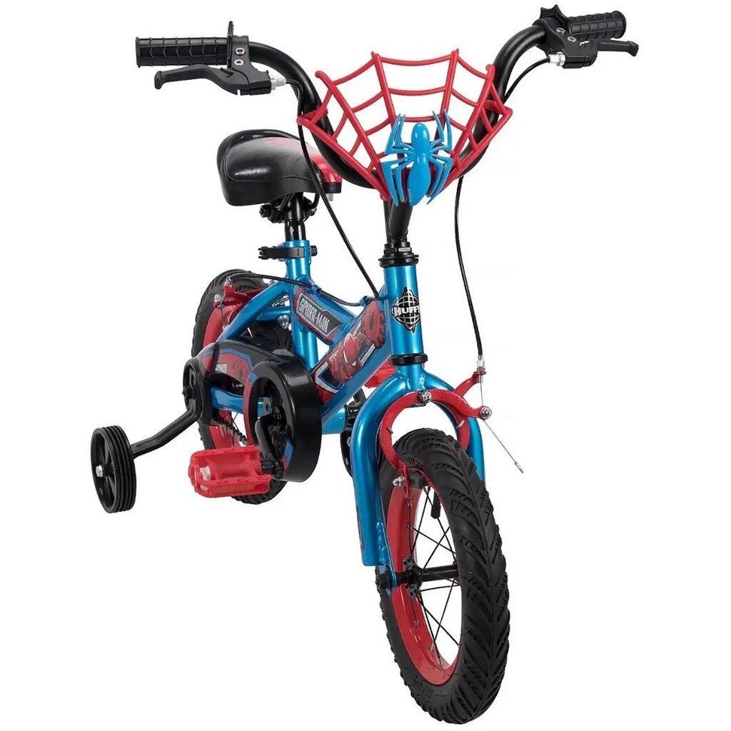 Vaikiškas dviratis Huffy Marvel Spider-Man 72169W, 12", mėlynas kaina ir informacija | Dviračiai | pigu.lt