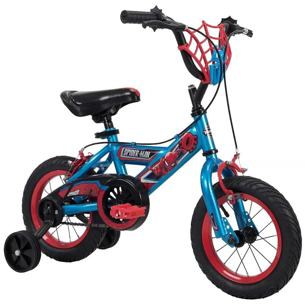 Vaikiškas dviratis Huffy Marvel Spider-Man 72169W, 12", mėlynas kaina ir informacija | Dviračiai | pigu.lt