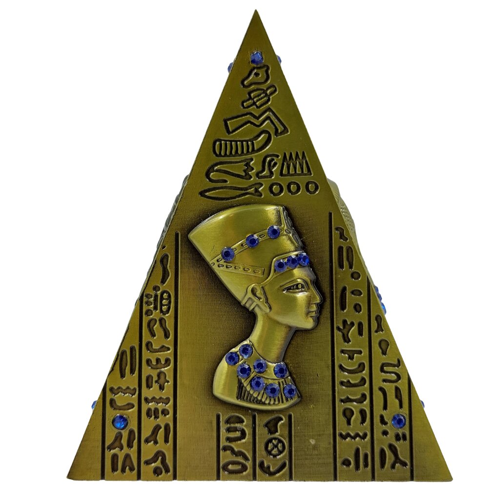 Metalinė taupyklė "Piramidė", 11x8,5x8,5 cm цена и информация | Originalios taupyklės | pigu.lt