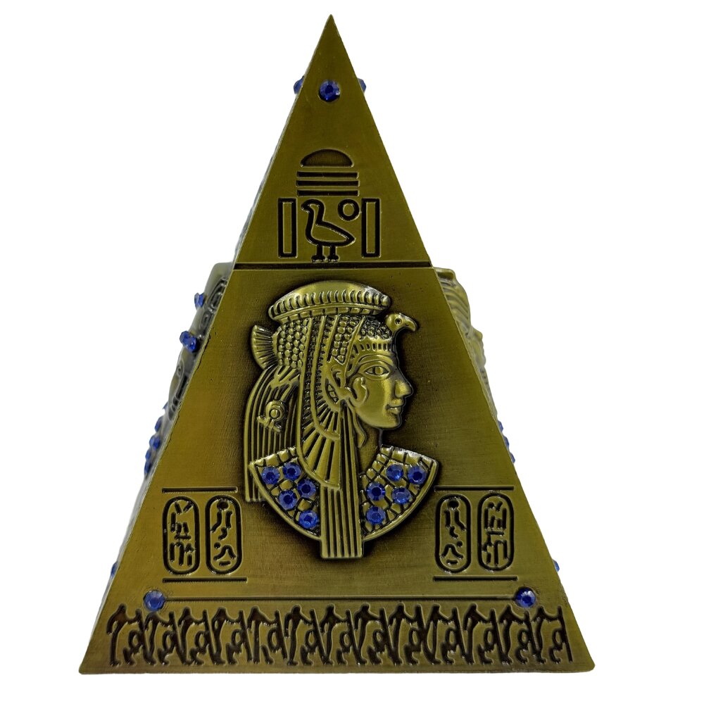 Metalinė taupyklė "Piramidė", 11x8,5x8,5 cm цена и информация | Originalios taupyklės | pigu.lt