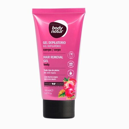 Depiliacinis gelis Body Natur, 150 ml kaina ir informacija | Depiliacijos priemonės | pigu.lt