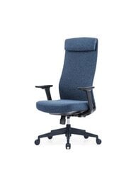 Эргономичное офисное кресло Up Up Ankara, черное, синяя ткань цена и информация | Офисные кресла | pigu.lt