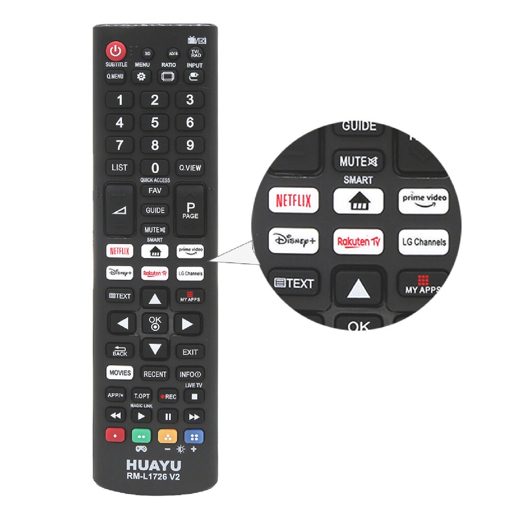 Huayu RM-L1726 kaina ir informacija | Išmaniųjų (Smart TV) ir televizorių priedai | pigu.lt