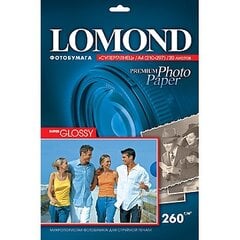 Lomond Premium Photo Paper Super Glossy 260 g/m2 A4, 20 sheets, Bright цена и информация | Аксессуары для фотоаппаратов | pigu.lt