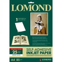 Lomond Self Adhesive Inkjet Photo Paper Glossy A4, 25 sheets цена и информация | Тетради и бумажные товары | pigu.lt