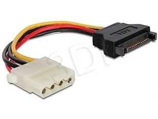 Gembird CC-SATA-PS-M, Sata/Molex, 0.15 m kaina ir informacija | Kabeliai ir laidai | pigu.lt