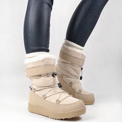 American Club žieminiai batai moterims, smėlio spalvos kaina ir informacija | Aulinukai, ilgaauliai batai moterims | pigu.lt