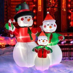 Надувное украшение Снеговики, Electronics-4, 3 штуки, 180 см цена и информация | Рождественские украшения | pigu.lt
