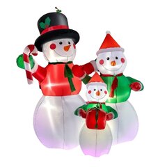 Надувное украшение Снеговики, Electronics-4, 3 штуки, 180 см цена и информация | Рождественские украшения | pigu.lt