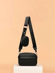 Женская квадратная сумка, Electronics-15, черный цена и информация | Женские сумки | pigu.lt