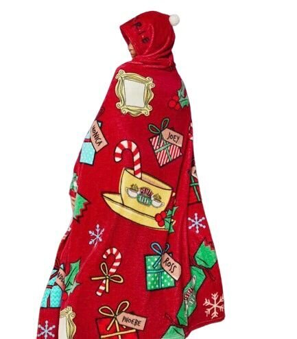 Džemperis-antklodė Kalėdos, raudonas kaina ir informacija | Originalūs džemperiai | pigu.lt