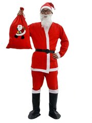 Kostiumas Kalėdų Senelis, raudonas kaina ir informacija | Karnavaliniai kostiumai | pigu.lt