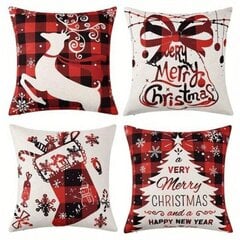 Dekoratyvinių pagalvėlių komplektas Kalėdos kaina ir informacija | Dekoratyvinės pagalvėlės ir užvalkalai | pigu.lt