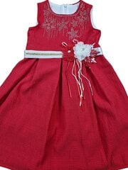 Платье трапециевидной формы для девочек Gulliver, красное  цена и информация | Платья для девочек | pigu.lt