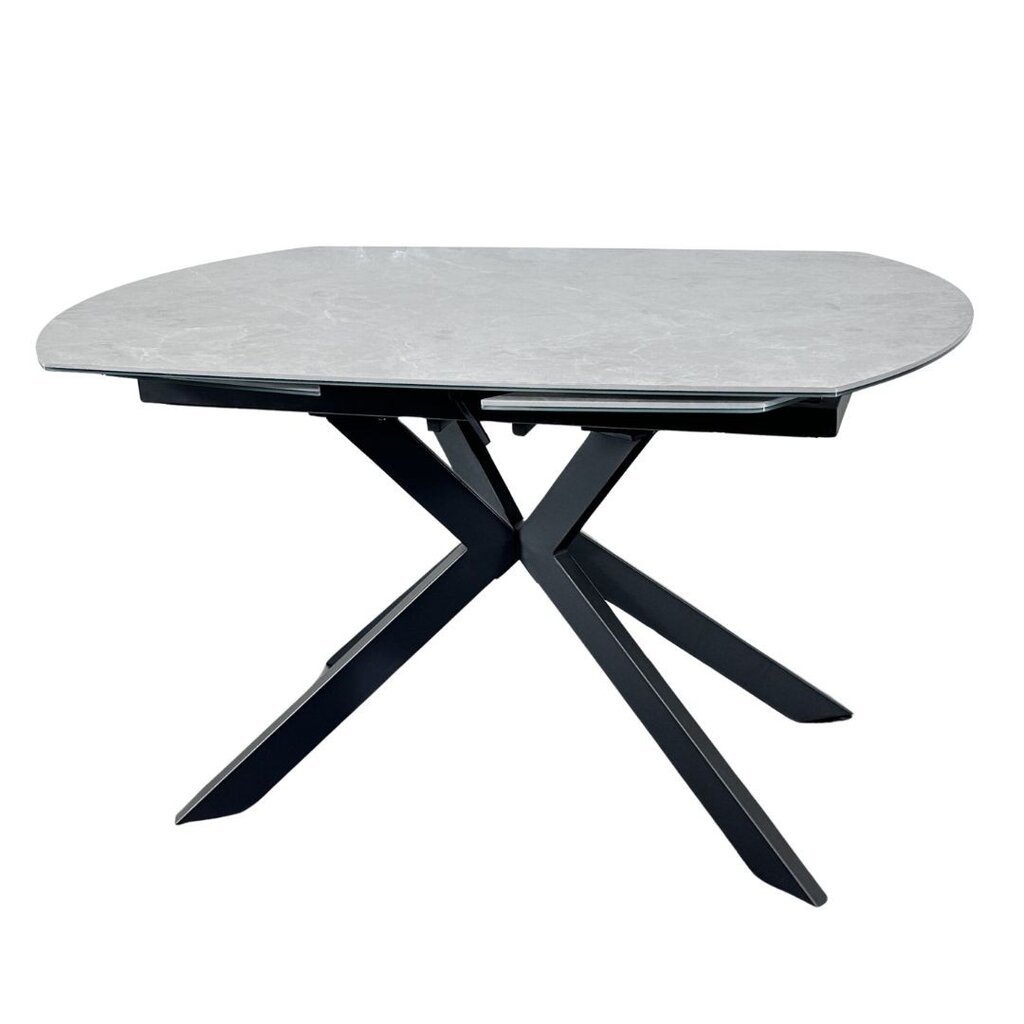 Valgomojo stalas Sofaforma Katalėja, pilkas kaina ir informacija | Virtuvės ir valgomojo stalai, staliukai | pigu.lt