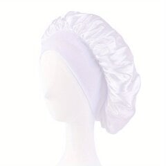Атласная шапочка для сна, белая цена и информация | Женские шапки | pigu.lt