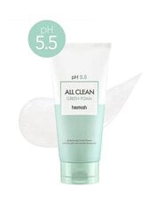 Слабокислотный гель для умывания для чувствительной кожи Heimish pH 5.5 All Clean Green Foam цена и информация | Средства для очищения лица | pigu.lt