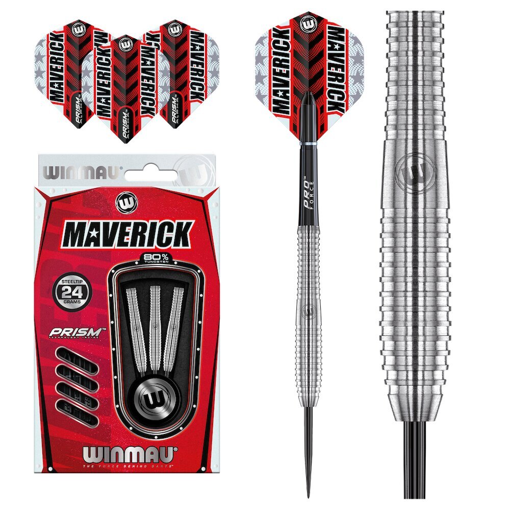 Strėlytės Winmau Maverick, 24g, sidabrinės цена и информация | Smiginis | pigu.lt