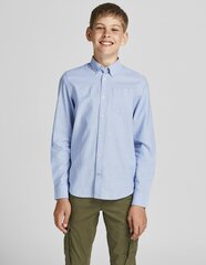 JACK & JONES рубашка для мальчиков 12183229*01, голубой 5714926452458 цена и информация | Рубашки для мальчиков | pigu.lt