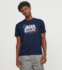 Jack & Jones мужская футболка 12256803*02, тёмно-синий 5715604774824 цена и информация | Мужские футболки | pigu.lt