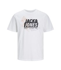 Мужская футболка Jack & Jones 12253778*01, белый  цена и информация | Футболка мужская | pigu.lt