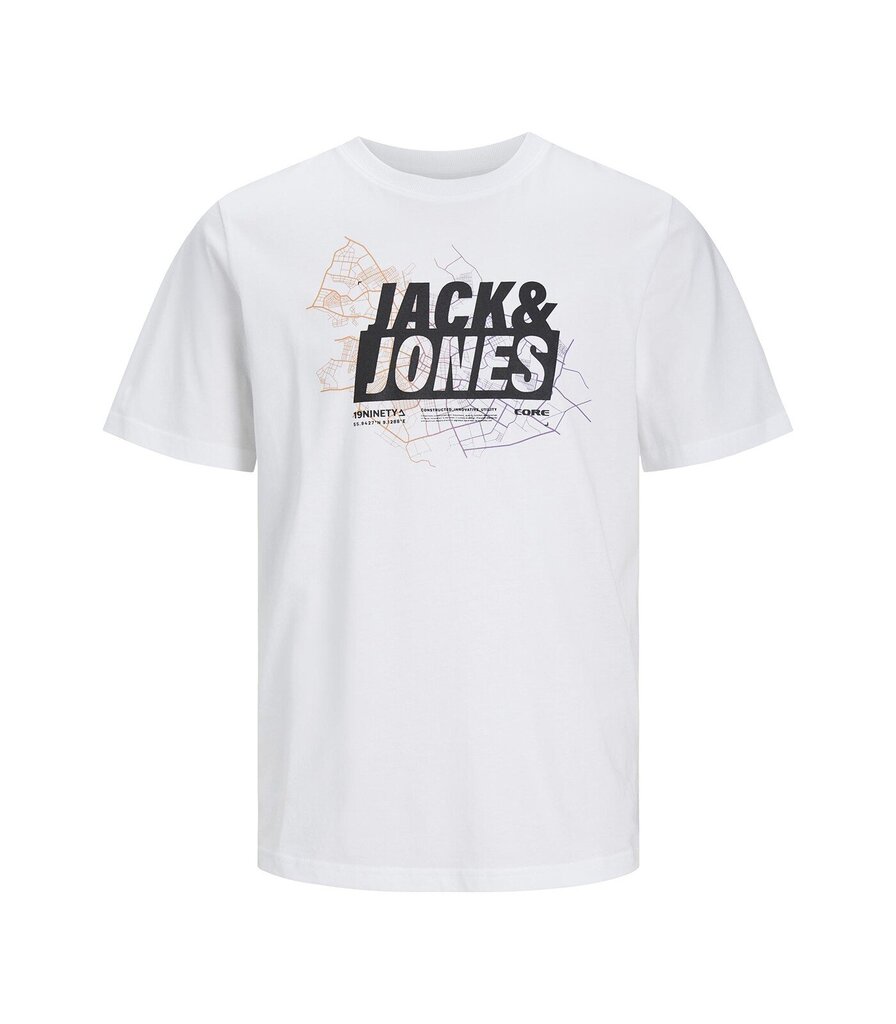 Marškinėliai vyrams Jack & Jones, balti цена и информация | Vyriški marškinėliai | pigu.lt