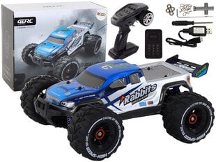 Nuotoliniu būdu valdomas automobilis Rabbits Off-Road Car 4-Wheel Drive Lean Toys, mėlynas kaina ir informacija | Žaislai berniukams | pigu.lt