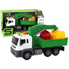 Žaislinis šiukšliavežis su priedais Lean Toys, žalias цена и информация | Игрушки для мальчиков | pigu.lt