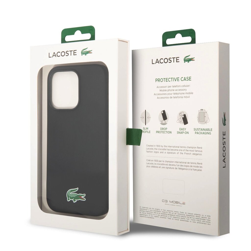 Lacoste Liquid Silicone Microfiber Croc Logo MagSafe kaina ir informacija | Telefono dėklai | pigu.lt