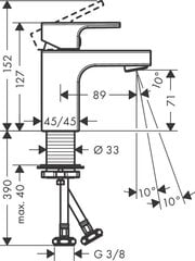 HANSGROHE vernis shape однорычажный смеситель для раковины 70 23923003 цена и информация | Смесители | pigu.lt