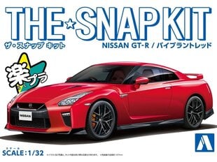 Aoshima - The Snap Kit Nissan R35 GT-R Vibrant Red, 1/32, 05825 цена и информация | Склеиваемые модели | pigu.lt