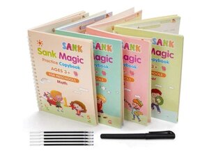 Волшебная книга для изучения английского языка (4 тетради) с волшебной ручкой цена и информация | Развивающие книги | pigu.lt