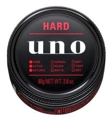 Stipraus fiksavimo vaškas šiurkštiems plaukams Shiseido Uno, 80 g kaina ir informacija | Plaukų formavimo priemonės | pigu.lt