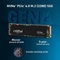Crucial P3 Plus PCIe 4.0 NVMe M.2 skirtas PC/PS5 2TB kaina ir informacija | Vidiniai kietieji diskai (HDD, SSD, Hybrid) | pigu.lt